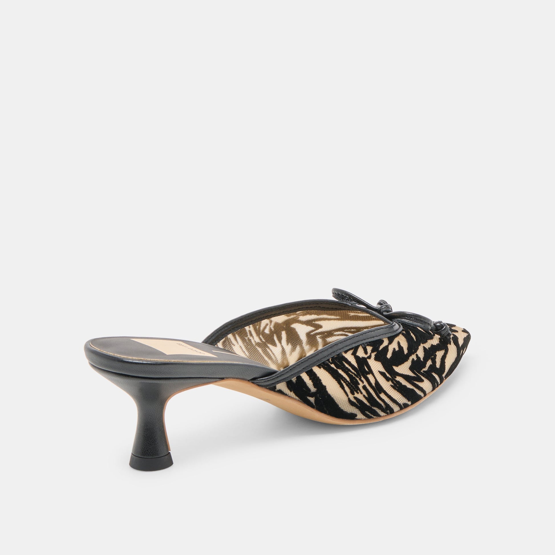 Cleo Zebra Velvet Mesh Heels - Dolce Vita