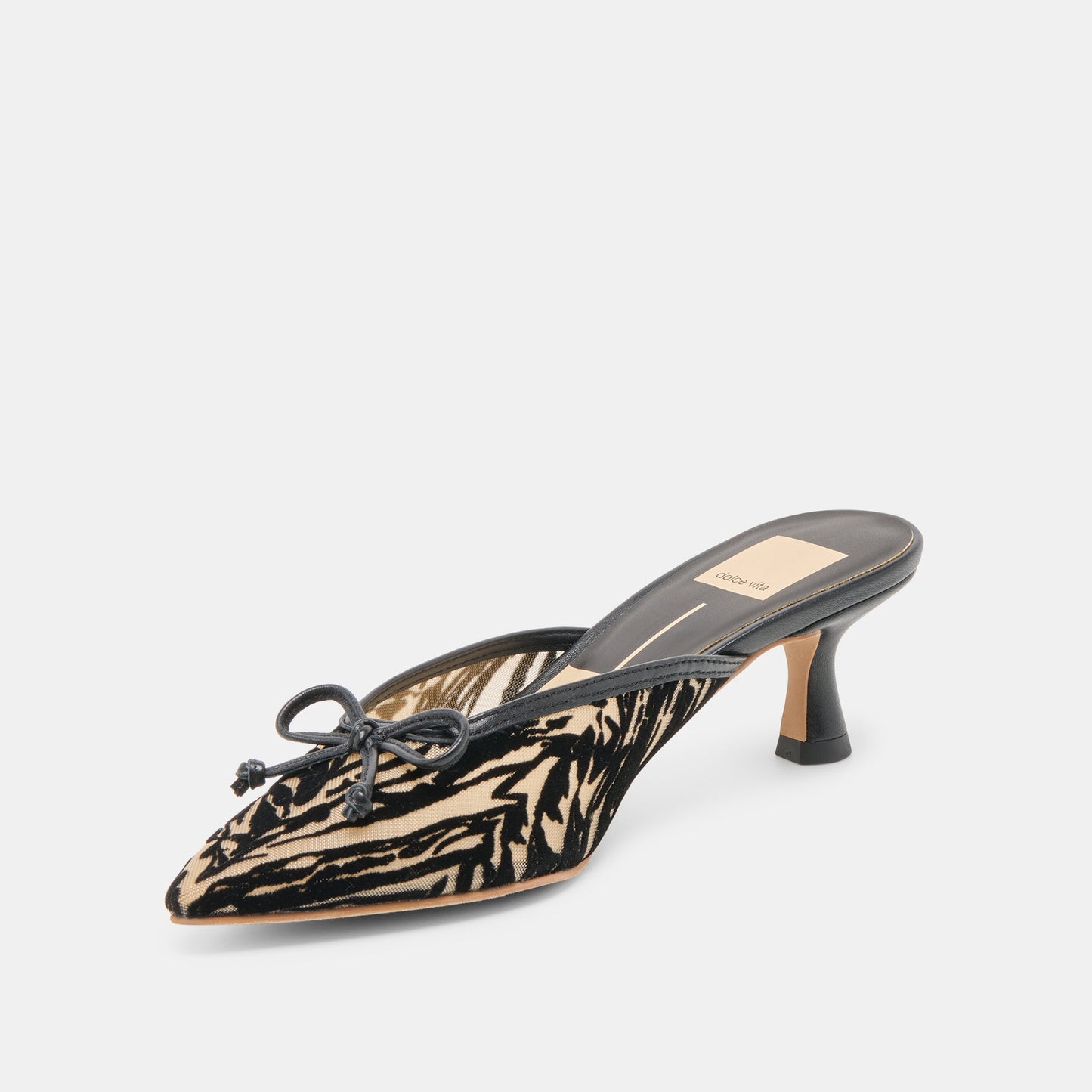 Cleo Zebra Velvet Mesh Heels - Dolce Vita