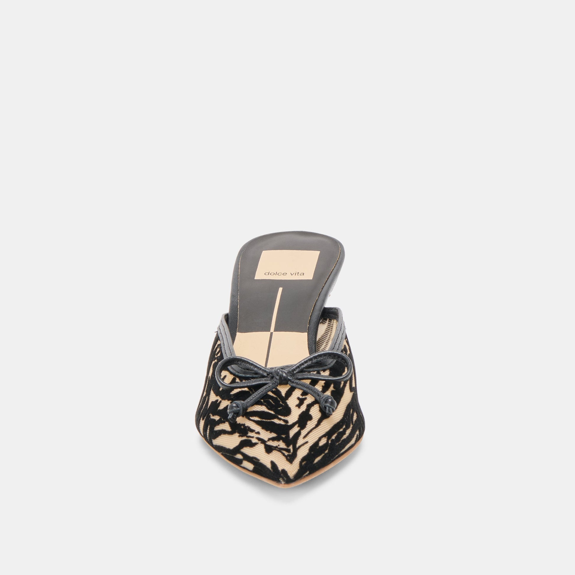 Cleo Zebra Velvet Mesh Heels - Dolce Vita