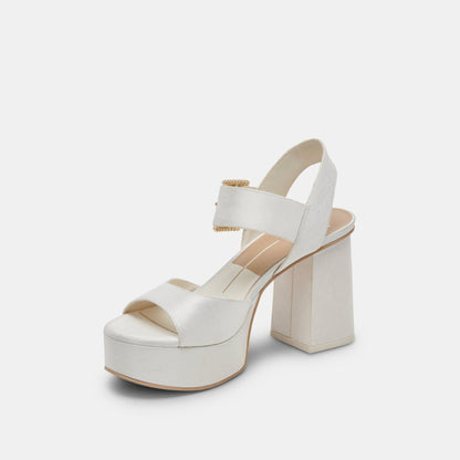 Bobby Pearl White Pearl Heels - Dolce Vita