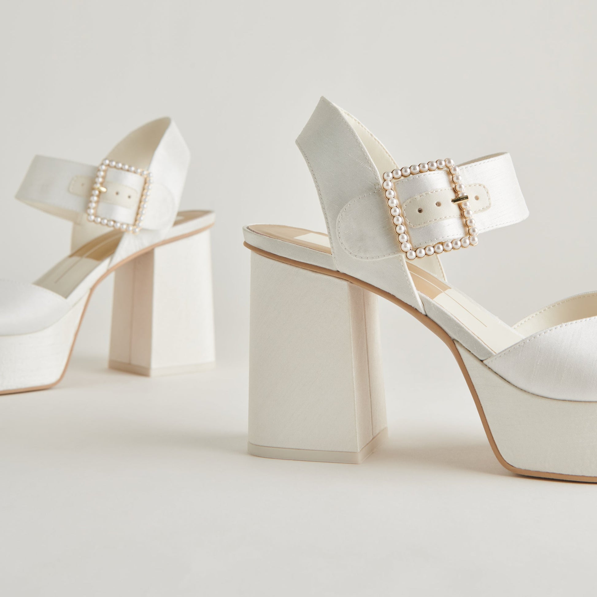Bobby Pearl White Pearl Heels - Dolce Vita