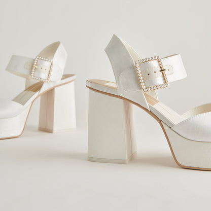 Bobby Pearl White Pearl Heels - Dolce Vita