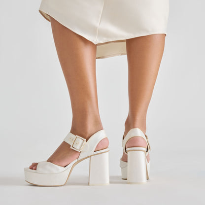 Bobby Pearl White Pearl Heels - Dolce Vita