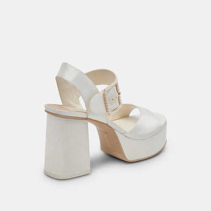 Bobby Pearl White Pearl Heels - Dolce Vita