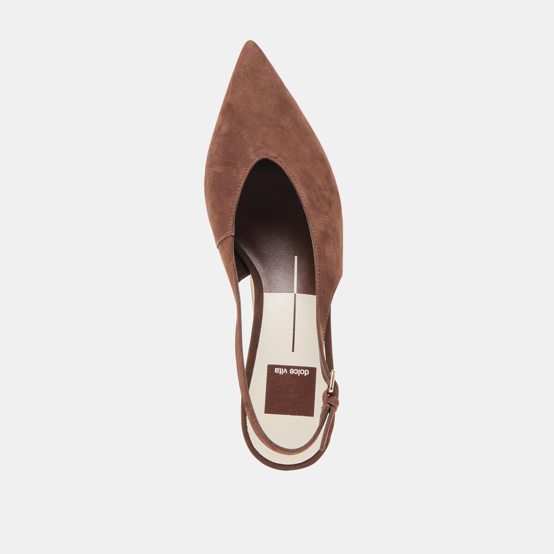Alenna Dk Brown Suede Heels - Dolce Vita