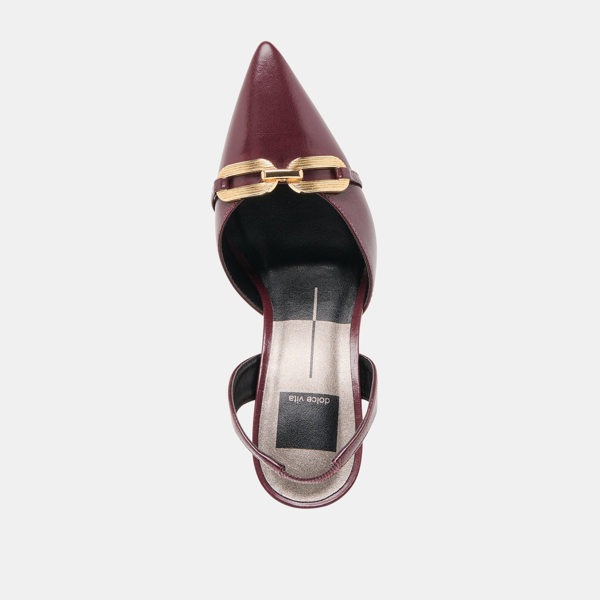 Malik Cranberry Crinkle Patent Heels - Dolce Vita