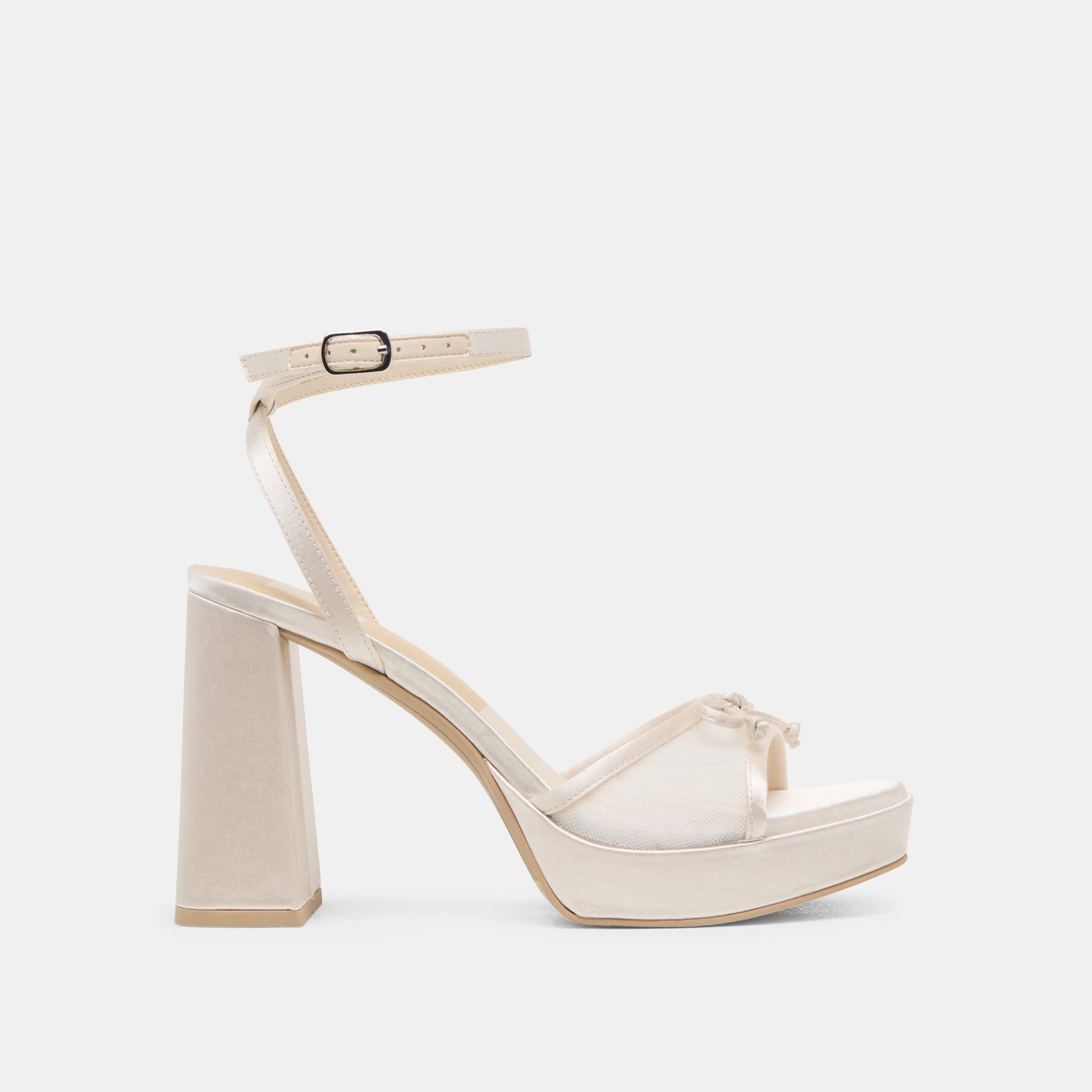 Pandor White Tulle Heels - Dolce Vita