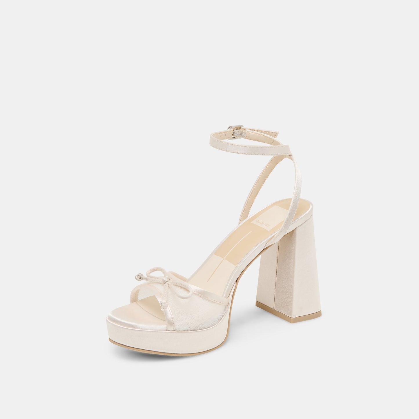 Pandor White Tulle Heels - Dolce Vita
