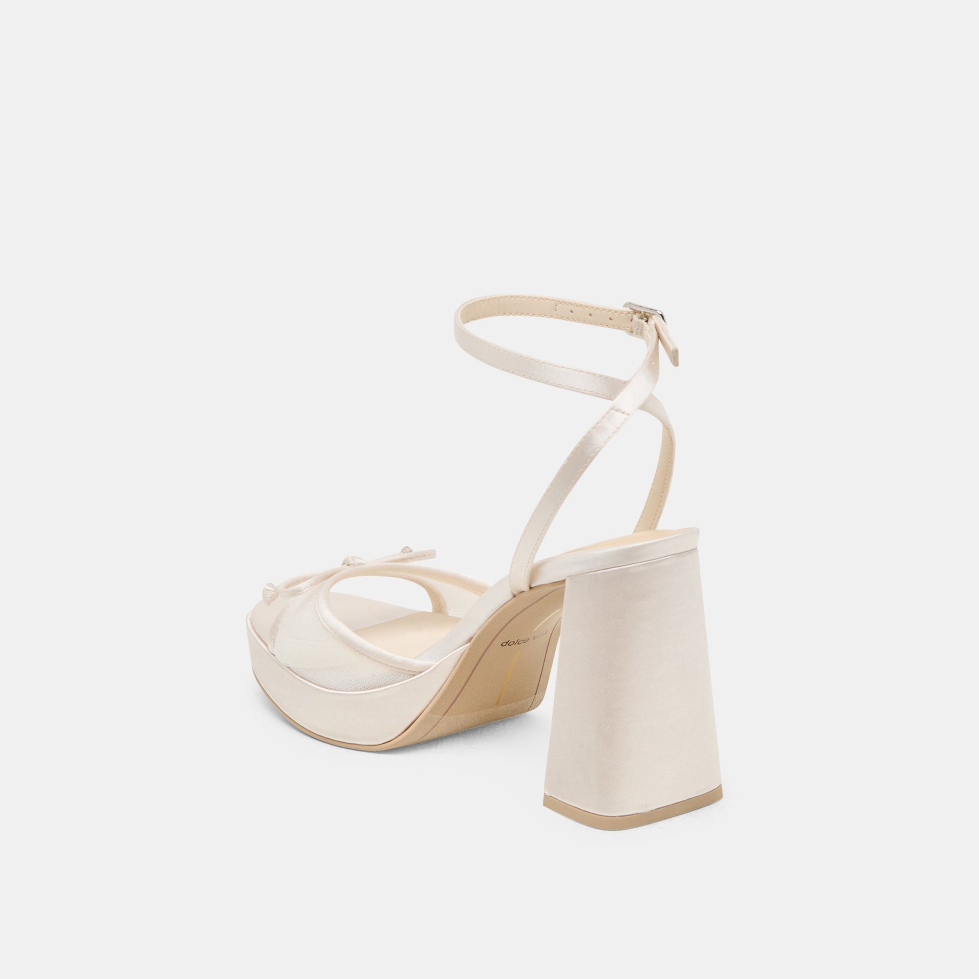 Pandor White Tulle Heels - Dolce Vita