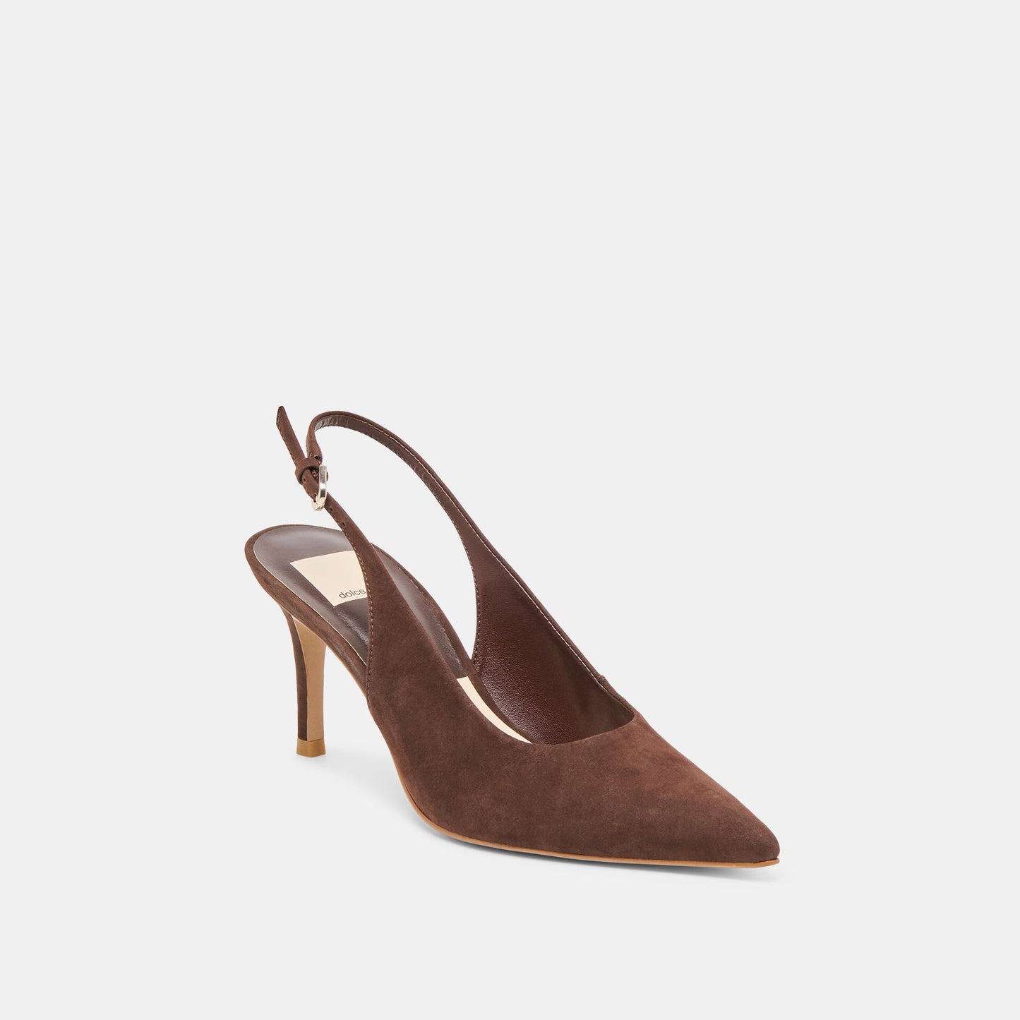 Elasi Dk Brown Nubuck Heels - Dolce Vita