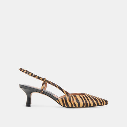 Odela Tiger Calf Hair Heels - Dolce Vita