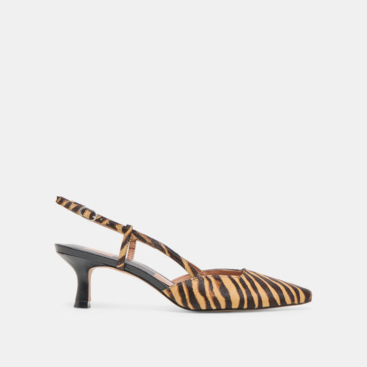 Odela Tiger Calf Hair Heels - Dolce Vita