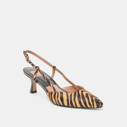 Odela Tiger Calf Hair Heels - Dolce Vita