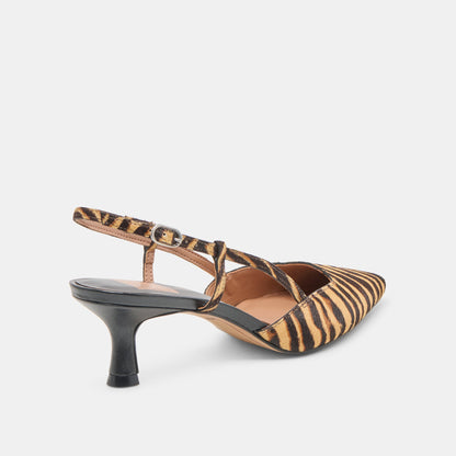 Odela Tiger Calf Hair Heels - Dolce Vita