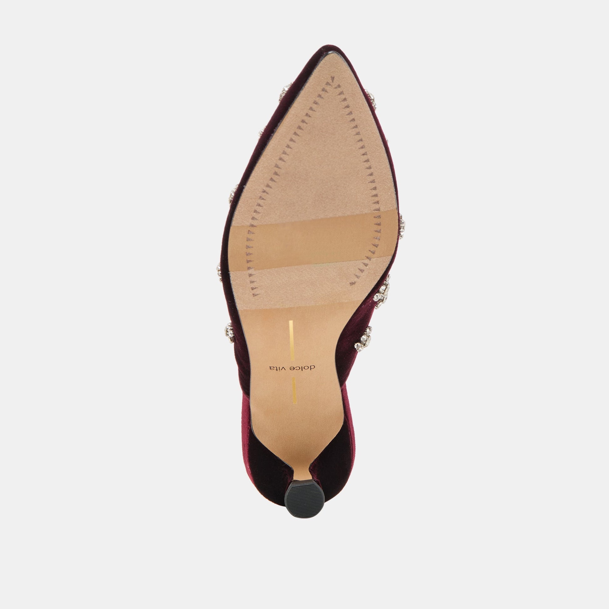 Clara Bordeaux Velvet Heels - Dolce Vita