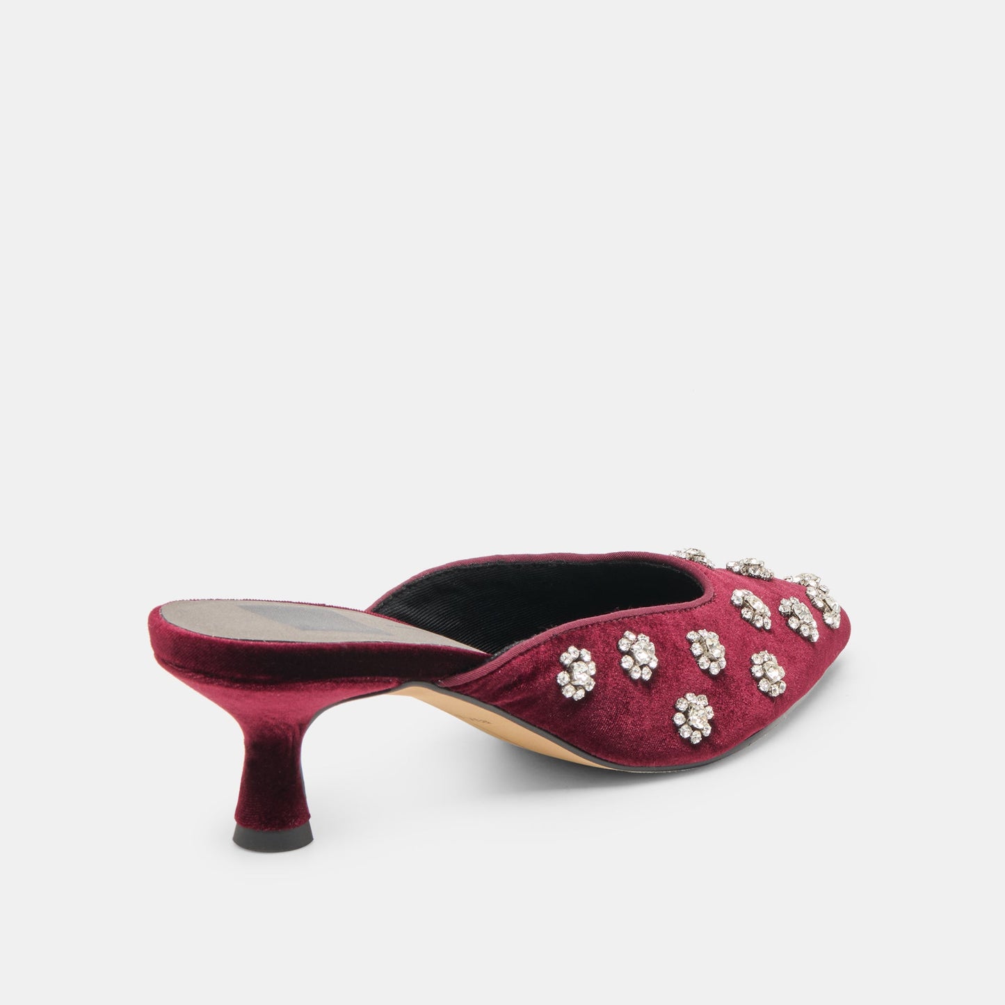 Clara Bordeaux Velvet Heels - Dolce Vita