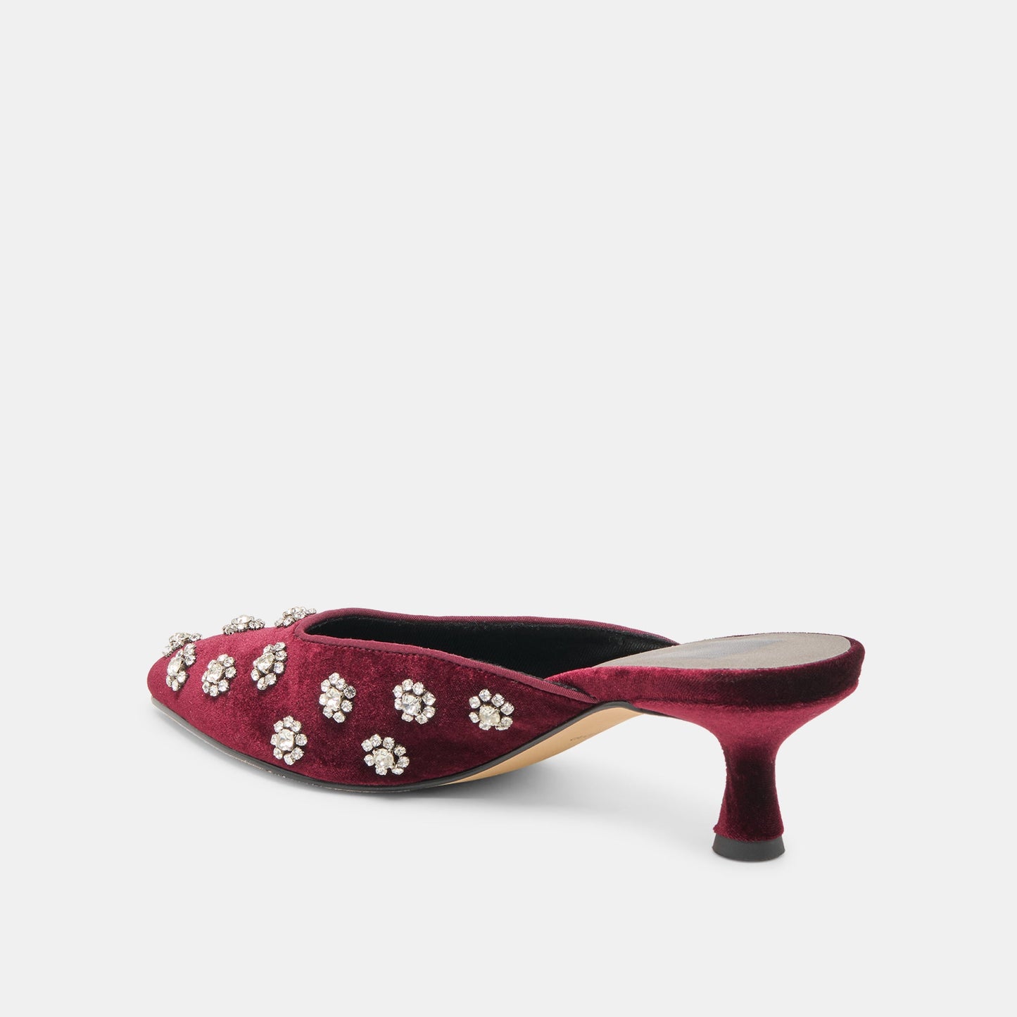 Clara Bordeaux Velvet Heels - Dolce Vita