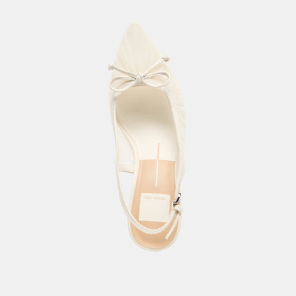 Yela White Tulle Heels - Dolce Vita