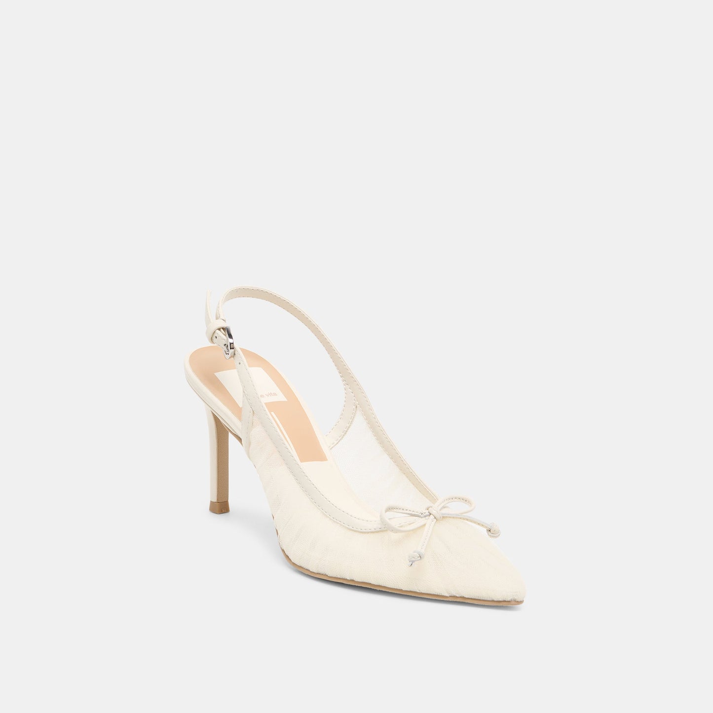 Yela White Tulle Heels - Dolce Vita