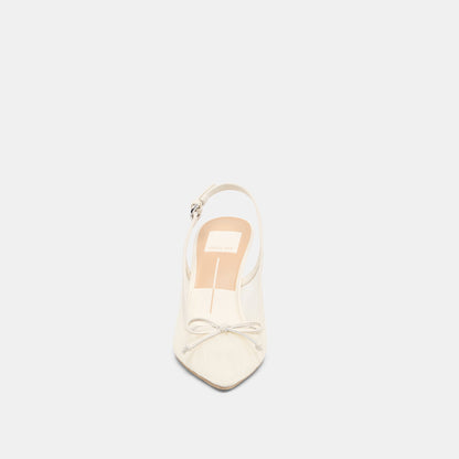 Yela White Tulle Heels - Dolce Vita