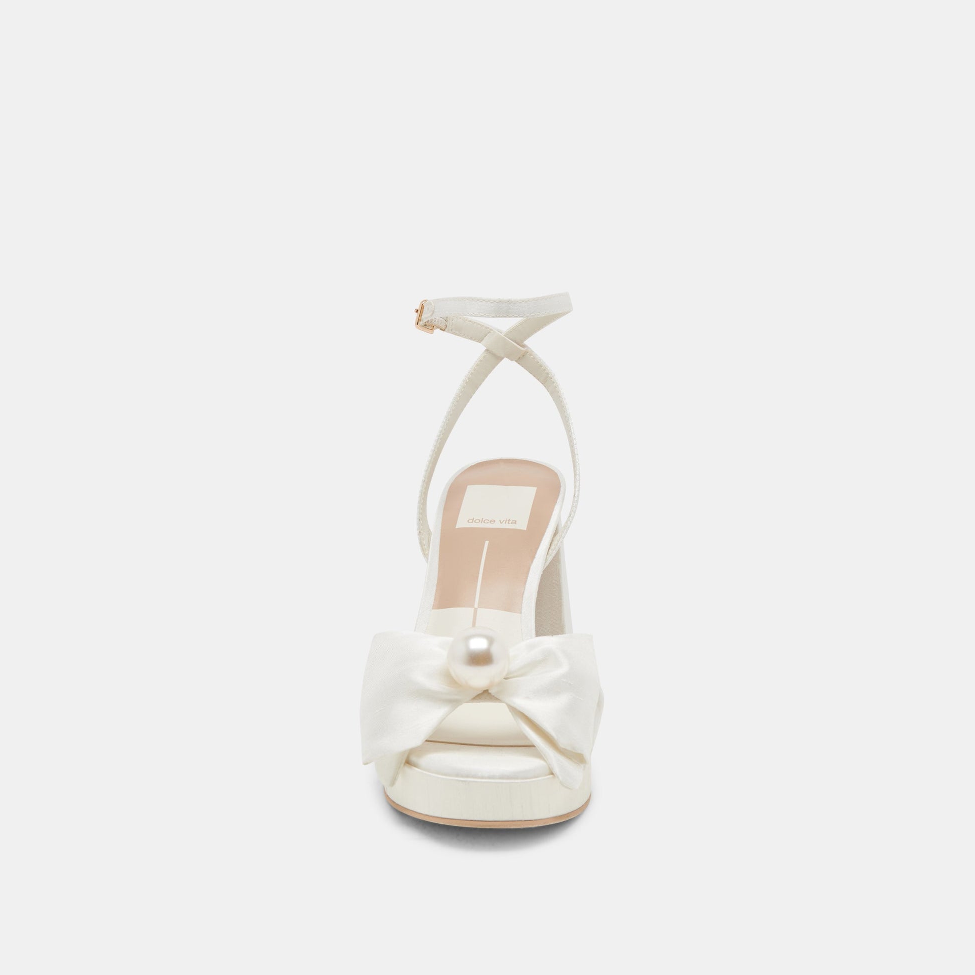PATTON HEELS IVORY SATIN - Dolce Vita