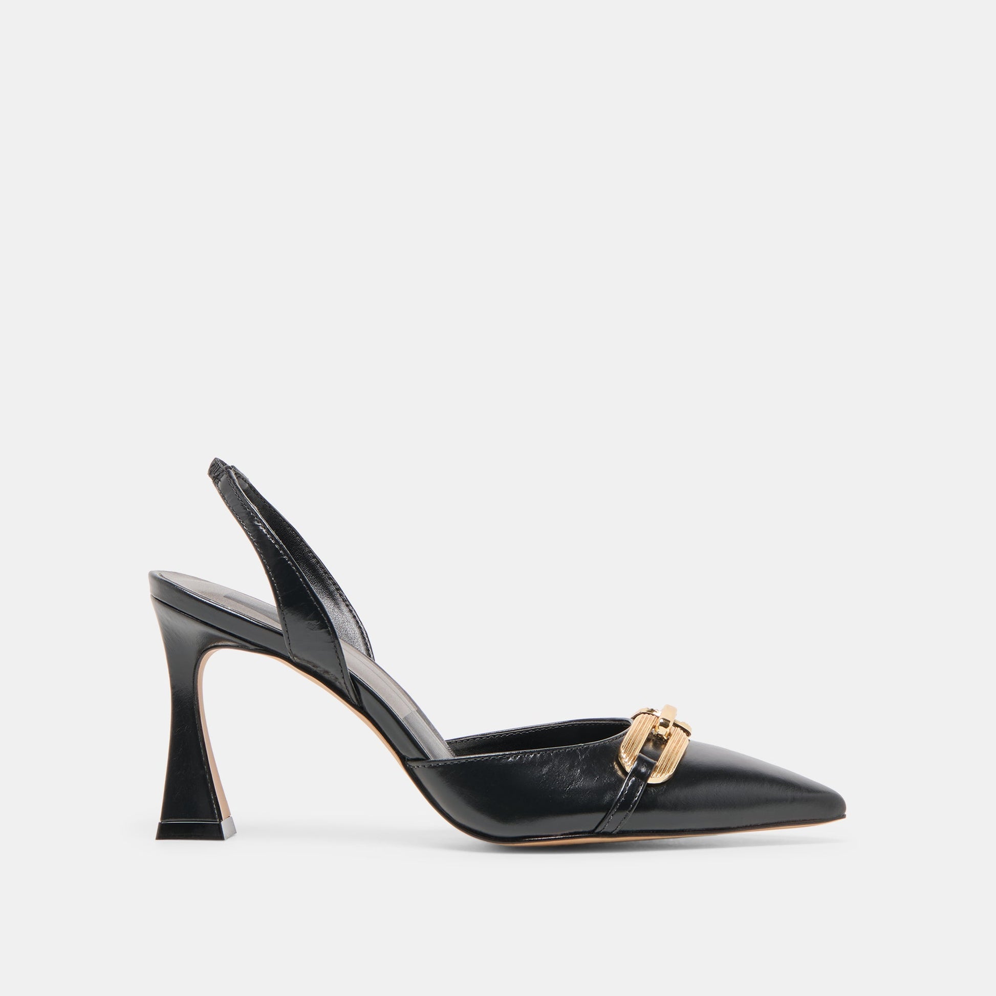 Malik Midnight Crinkle Patent Heels - Dolce Vita