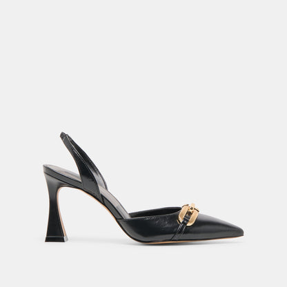 Malik Midnight Crinkle Patent Heels - Dolce Vita