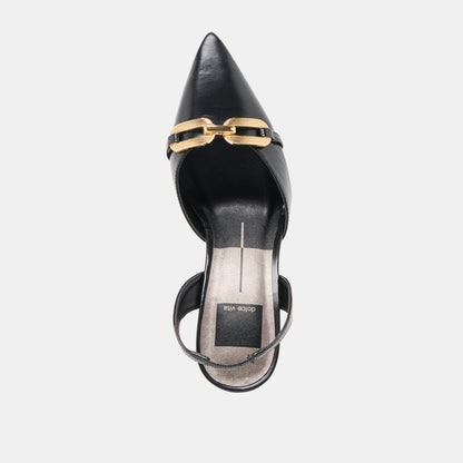 Malik Midnight Crinkle Patent Heels - Dolce Vita