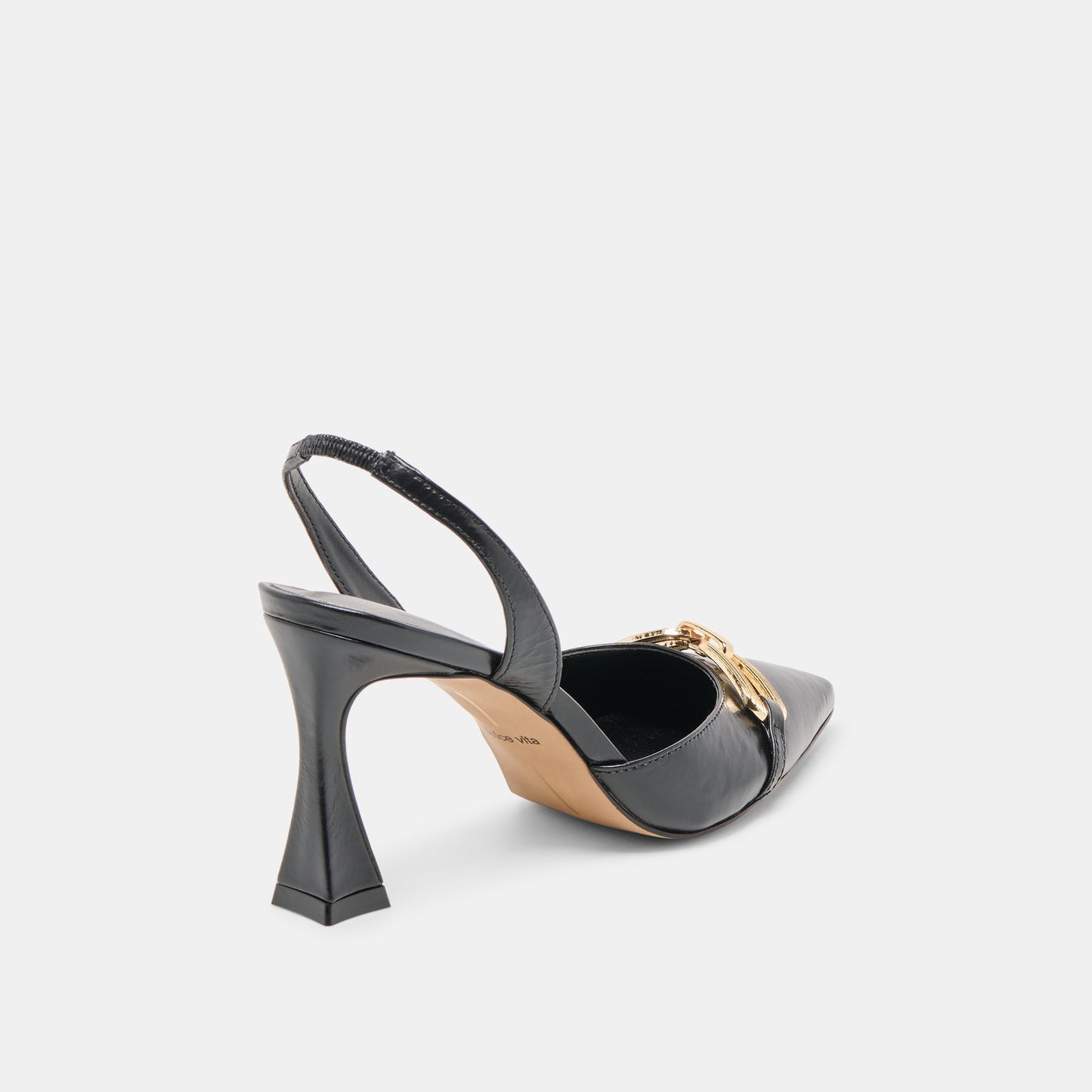 Malik Midnight Crinkle Patent Heels - Dolce Vita