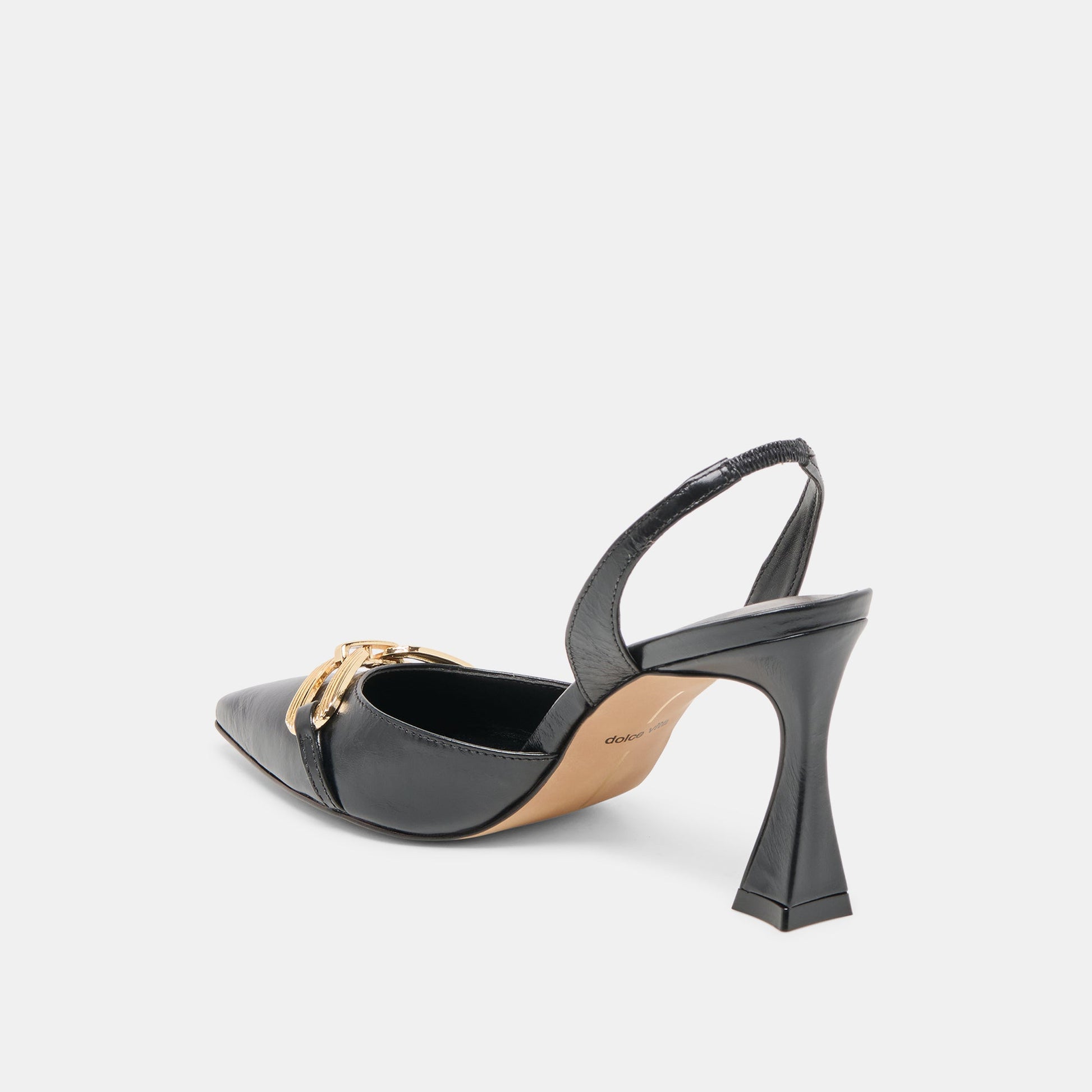 Malik Midnight Crinkle Patent Heels - Dolce Vita