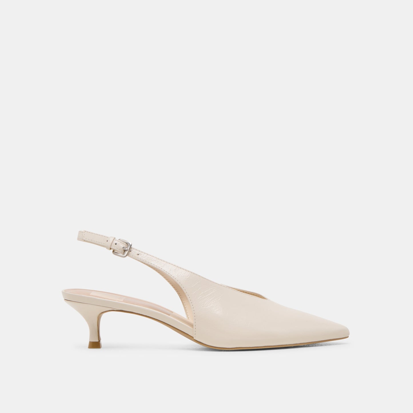 ALENNA HEELS BONE CRINKLE PATENT - Dolce Vita