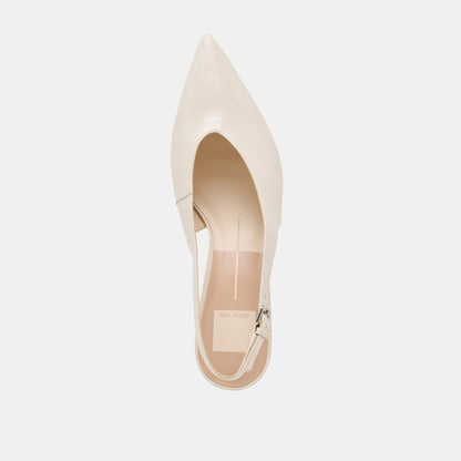 ALENNA HEELS BONE CRINKLE PATENT - Dolce Vita