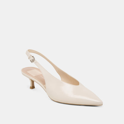 ALENNA HEELS BONE CRINKLE PATENT - Dolce Vita