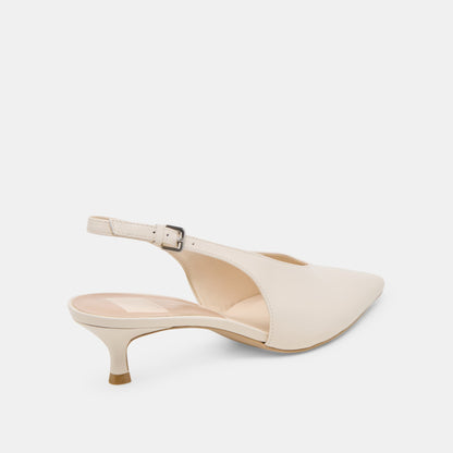 ALENNA HEELS BONE CRINKLE PATENT - Dolce Vita