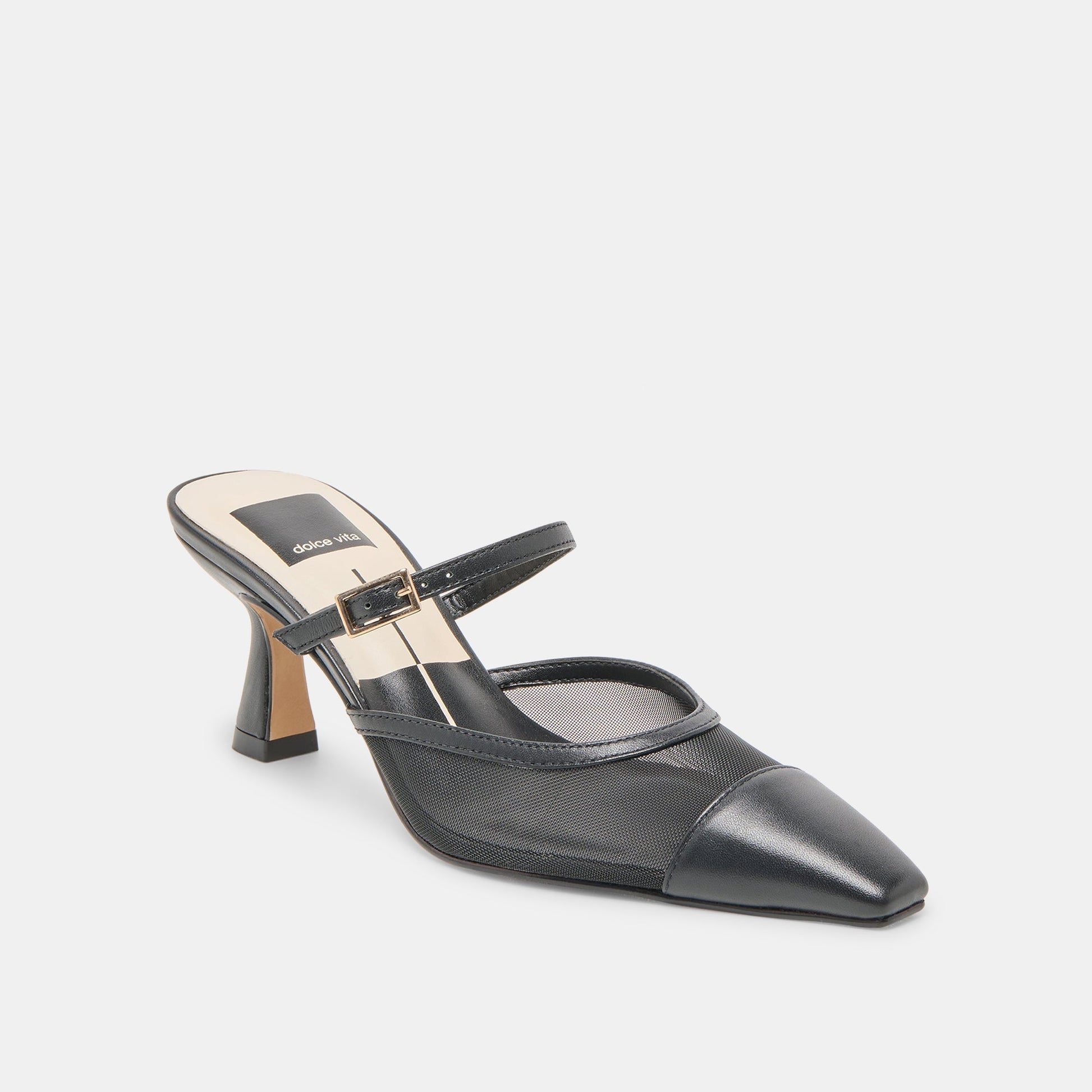 Loyd Onyx Mesh Heels - Dolce Vita