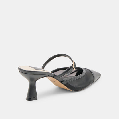 Loyd Onyx Mesh Heels - Dolce Vita