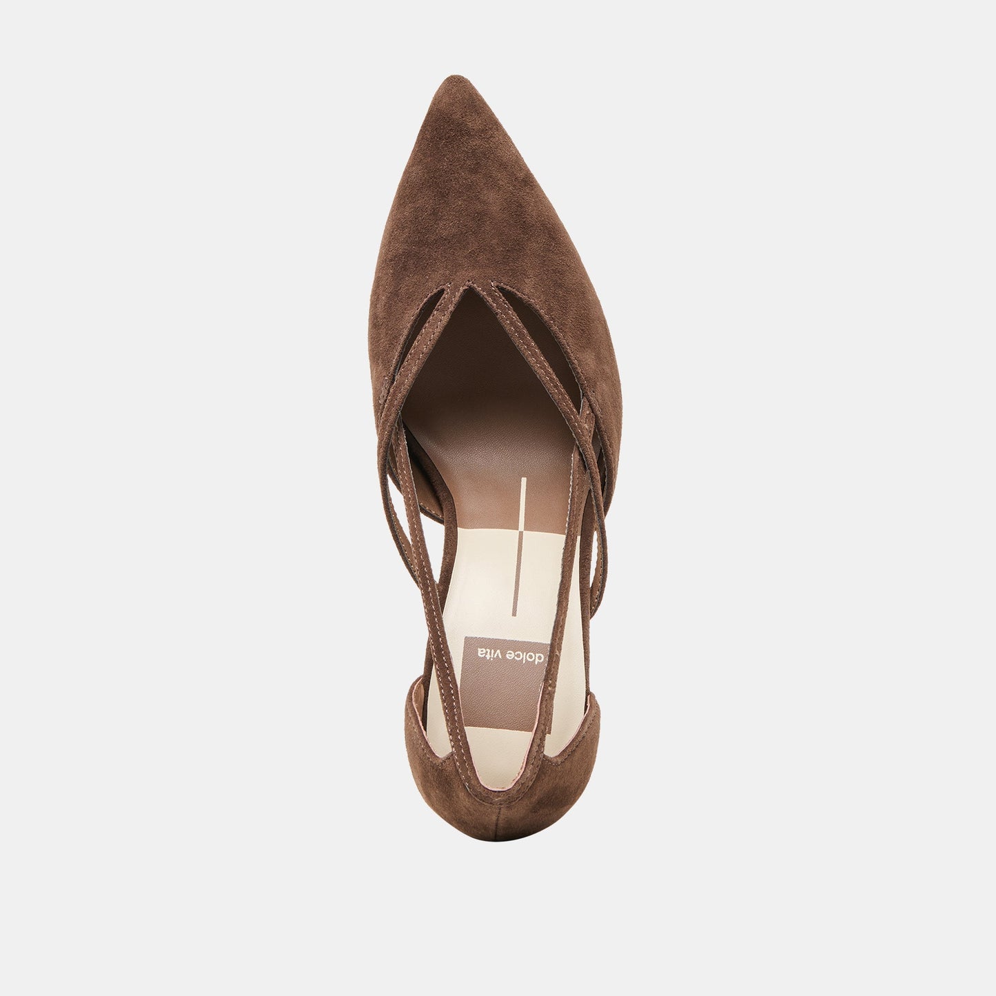 Kaine Dk Brown Suede Heels - Dolce Vita
