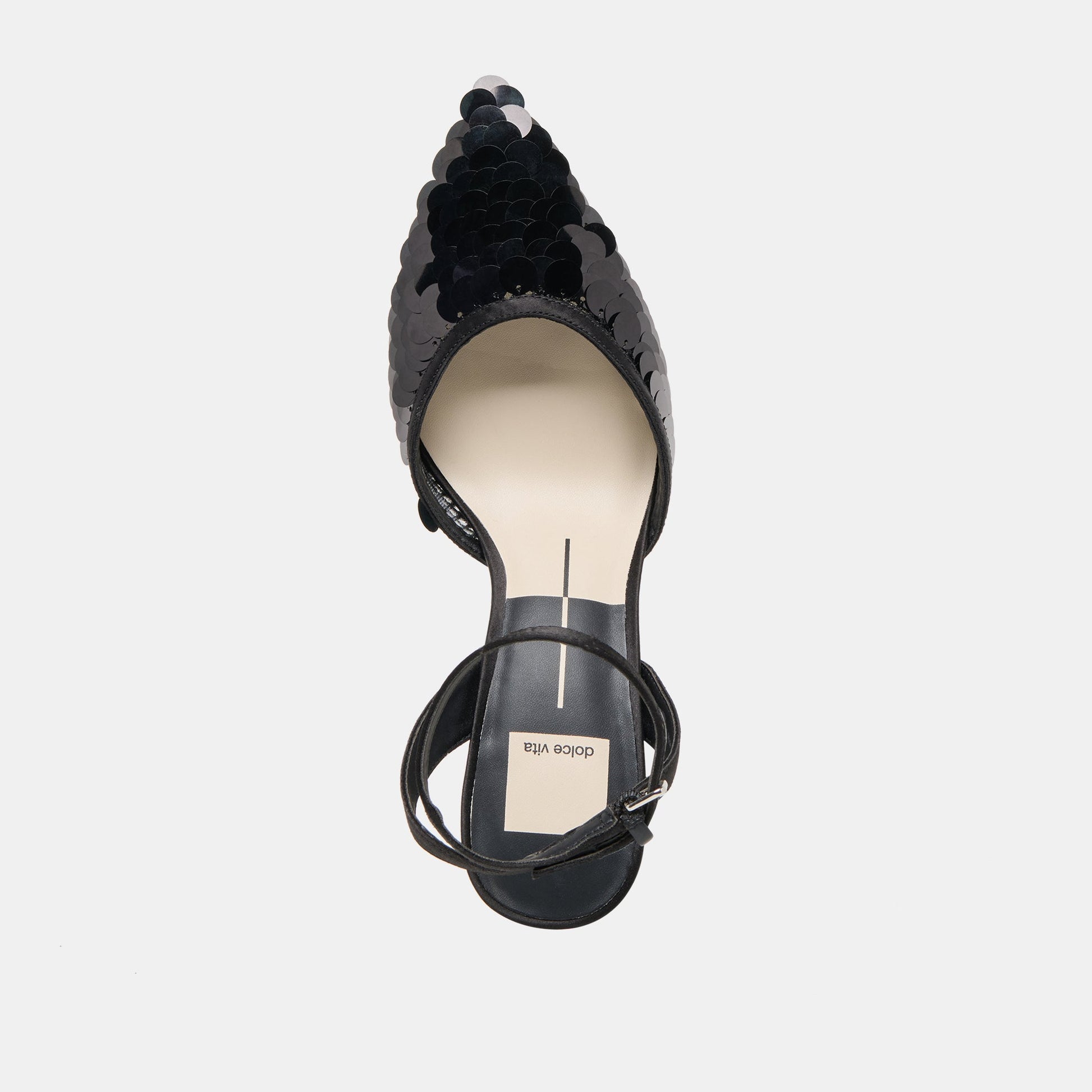 Elizza Confetti Onyx Woven Mesh Heels - Dolce Vita