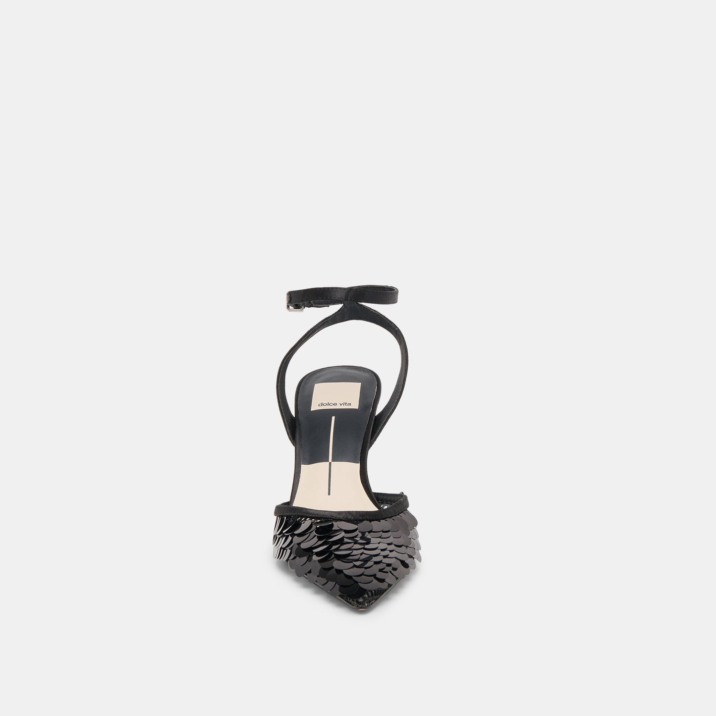 Elizza Confetti Onyx Woven Mesh Heels - Dolce Vita