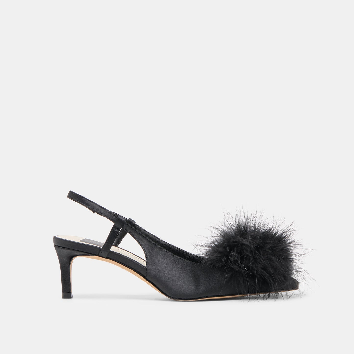 Kamy Onyx Satin Heels - Dolce Vita