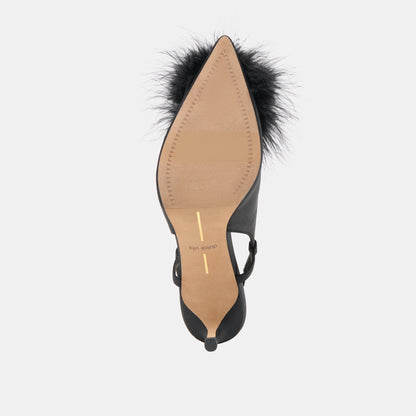 Kamy Onyx Satin Heels - Dolce Vita