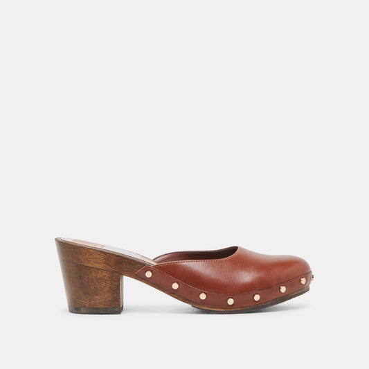 CAMYN HEELS BROWN LEATHER - Dolce Vita