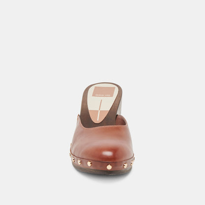 CAMYN HEELS BROWN LEATHER - Dolce Vita