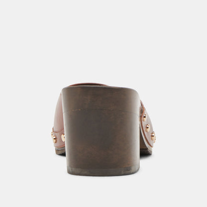 CAMYN HEELS BROWN LEATHER - Dolce Vita