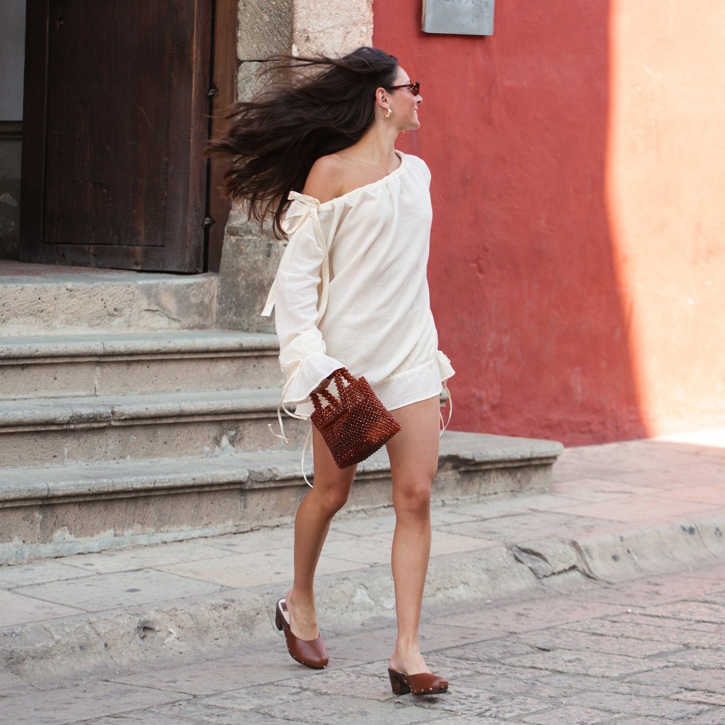 CAMYN HEELS BROWN LEATHER - Dolce Vita