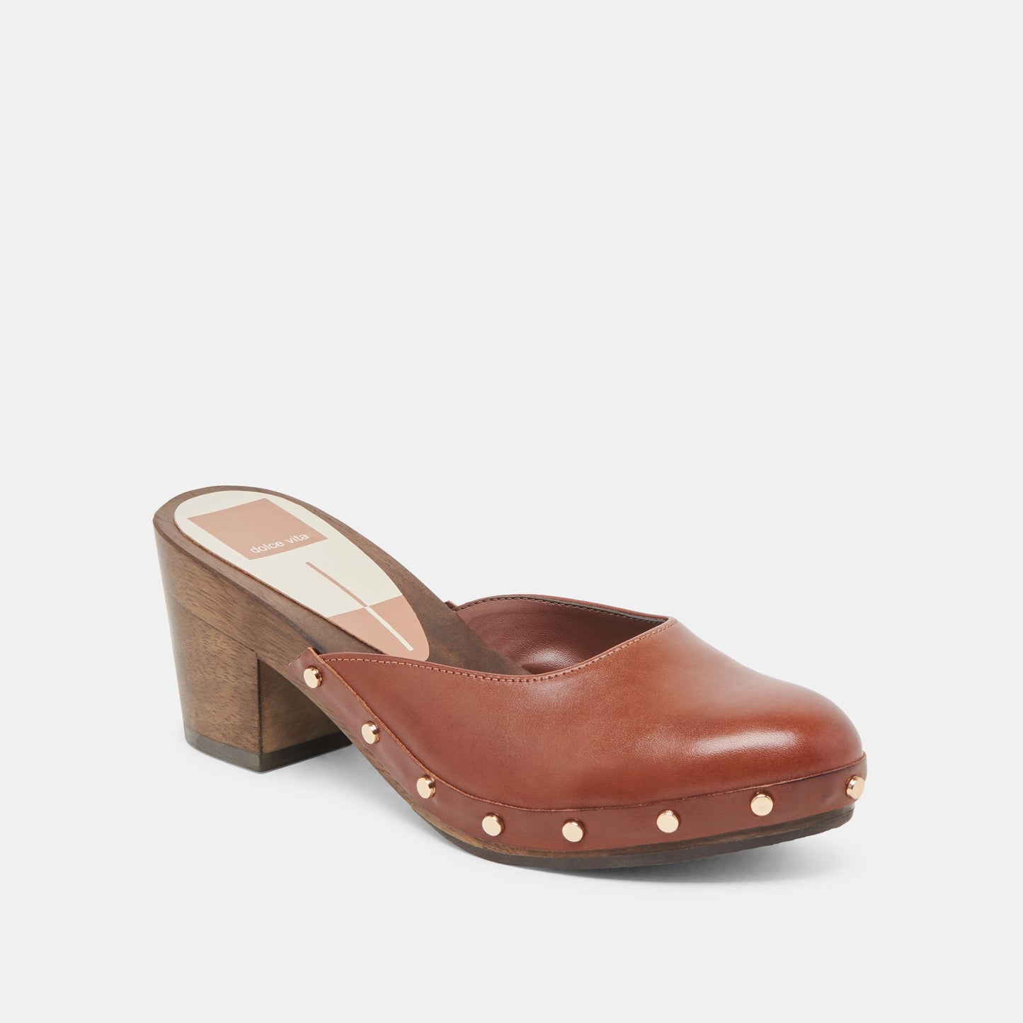 CAMYN HEELS BROWN LEATHER - Dolce Vita