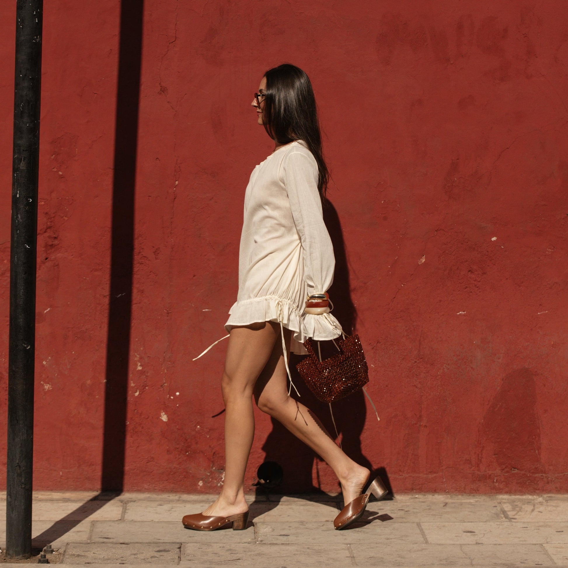 CAMYN HEELS BROWN LEATHER - Dolce Vita