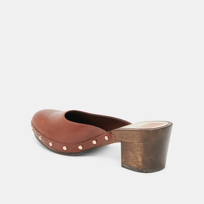 CAMYN HEELS BROWN LEATHER - Dolce Vita