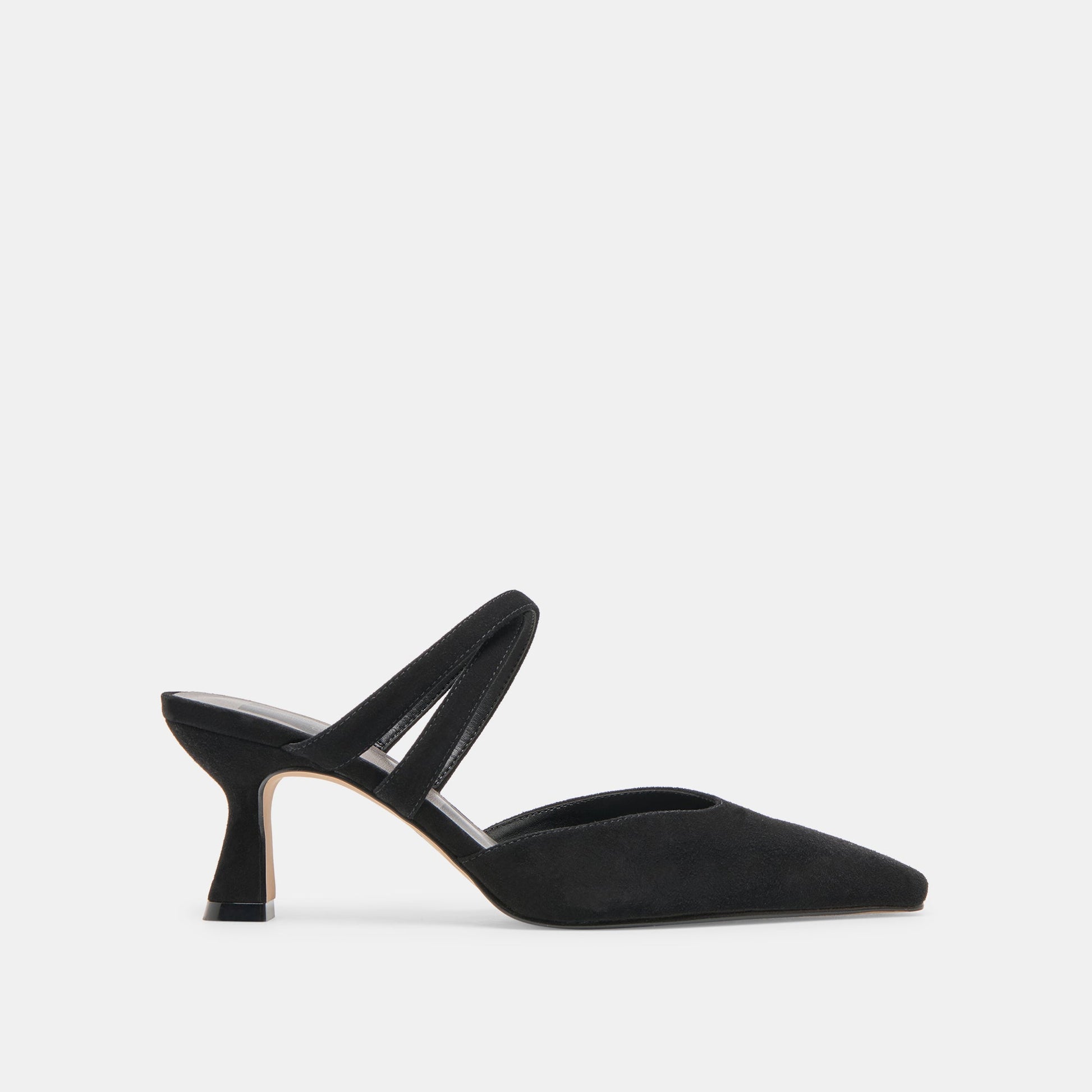 Linore Onyx Suede Heels - Dolce Vita