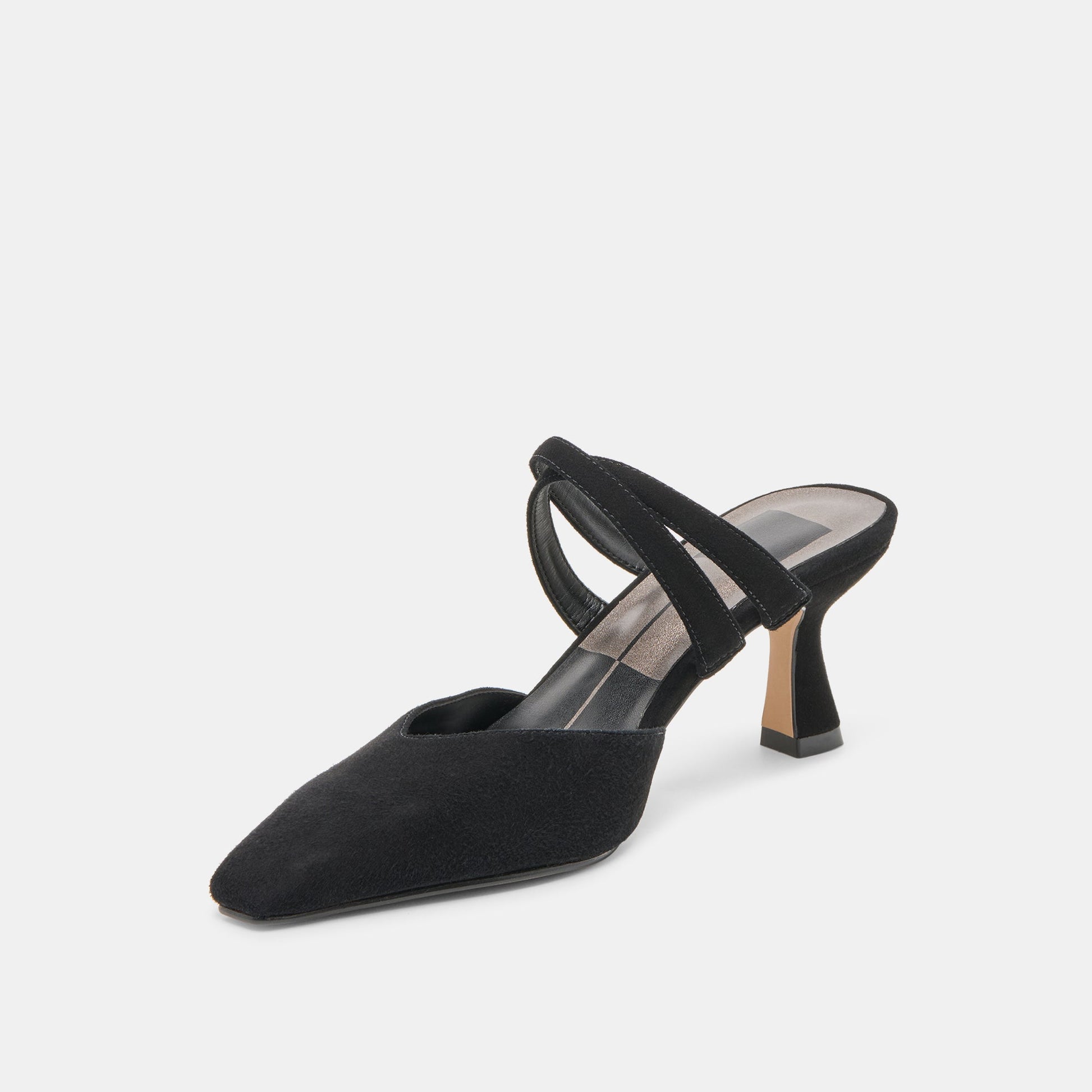 Linore Onyx Suede Heels - Dolce Vita
